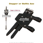 Leather Buckled Medieval Sword Frog Hanger Dagger Axe