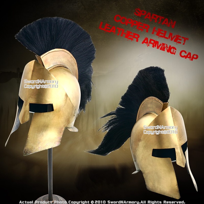King Leonidas 300 Greek Spartan Trojan Warrior Helmet