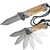 Assisted Opening Tactical Rescue Knife Brown G10 Handle 8Cr14Mov Steel Blade