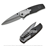 Spring Assisted Tactical Knife Pocket Folder G10 Handle w/ Biohazard Symbol