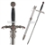31.5" One Handed Medieval Snake Cobra Fantasy Sword with Steel Scabbard Cosplay