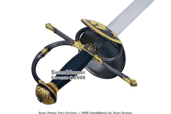 Medieval Rapier Renaissance Spanish Musketeer Sword Fencing with