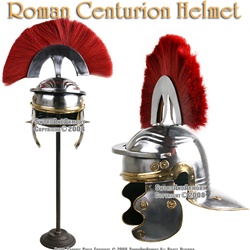 Roman Centurion Helmet Armor Helm With Red Crest