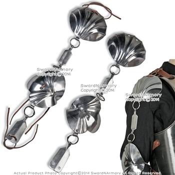 Jack Chain Armor Shoulder Elbow Steel Protector 18G Medieval Renaissance LARP