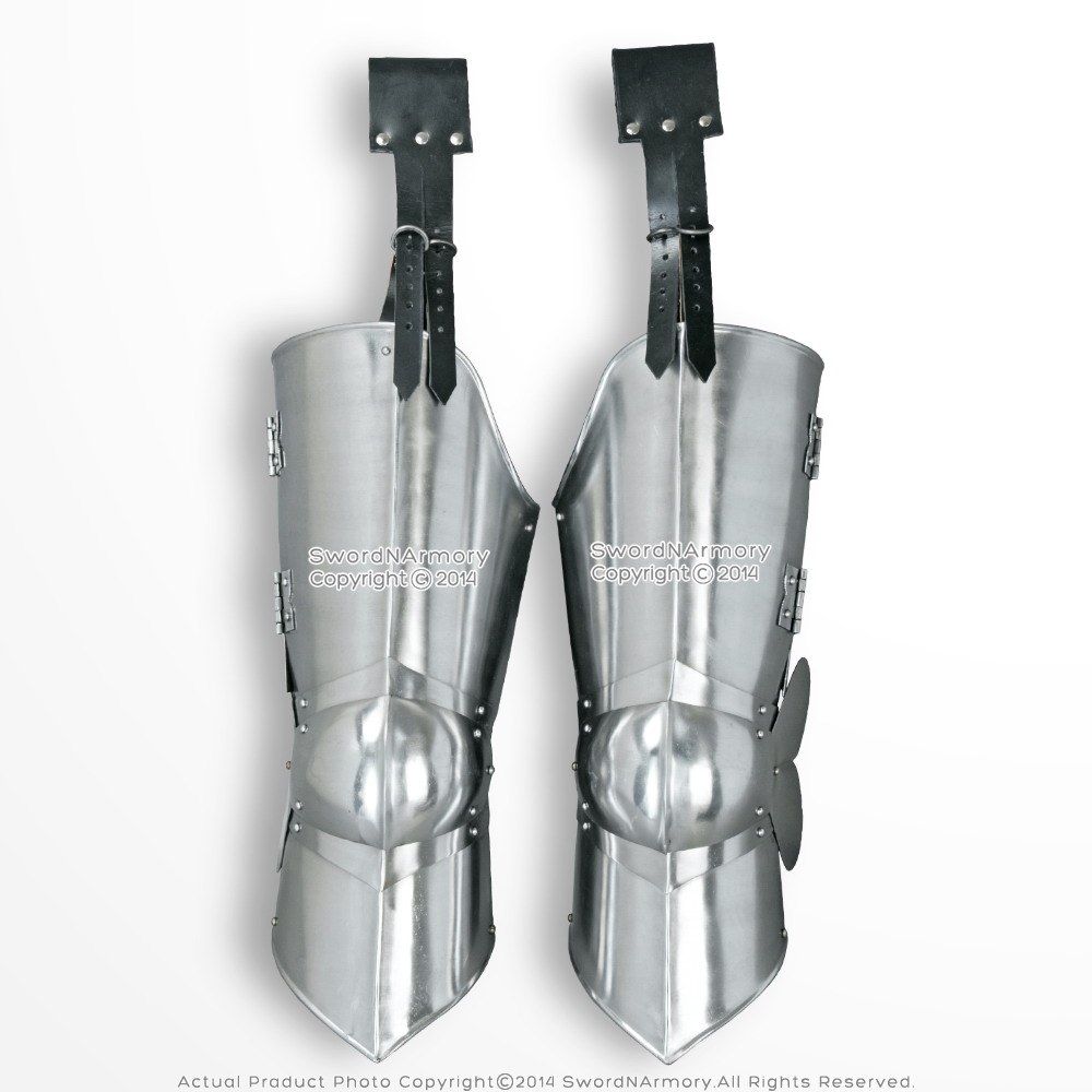 Details about   Fully Functional Full Leg Plate Armor Medieval Leg Steel Pair Crusader Replicas 