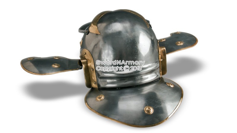 Roman Legionnaire Gallic G Trooper Helmet Medieval Armor Full Size Wearable LARP 