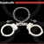 Silver Steel Chain Double Lock Leg Cuffs With Spare Key