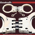 Steel Triple Hinged Double Lock Handcuffs W/ Spare Key