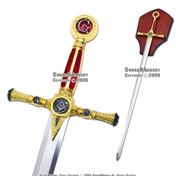 39" Fraternal Masonic Sword Templar Knight Freemasonry