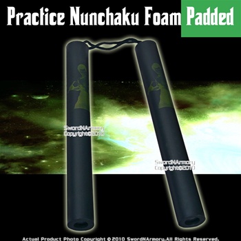 Foam Padded Nunchuck With Nylon Rope