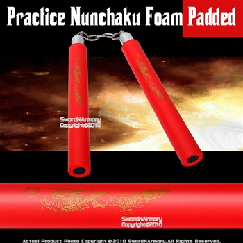 Foam Padded Nunchuck With Nylon Rope