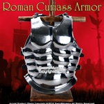 Golden Roman Muscle Breast Plate Medieval Armor Cuirass