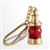 Vintage Style Handmade Brass Miniature Nautical Red Ship Lantern Keychain