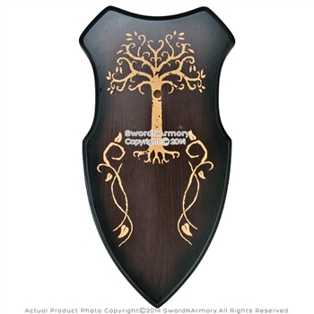 Wooden Deluxe Display Plaque Hanger for Medieval Crusader Long Sword Dagger