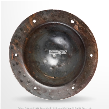 12 Gauge Hand Forged Iron 8" Combat Grade Functional Medieval Shield Boss Umbo