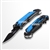 Blue 5-in1 Multi Function Spring Assisted Opening Knife Flash Light Fire Starter