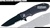 Black Assisted Opening Drop Point Folder Knife Serrated