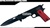 Red & Black Assisted Opening Kinfe Pocket Folder w/ Gun Shape Wooden Grip Handle