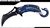 Blue Scorpion Fantasy Spring Assisted Open Knife Pocket Folder Serrated Blade