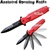 Red Serrated Spring Assisted Open Folding Knife Pocket Folder Surgical Steel