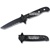 Spring Assisted Opening Black Pocket Knife Serrated Tactical Folder