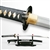 Musashi DH T10 Steel Choji Hamon Handmade Samurai Katana Sword with Leaf Tsuba