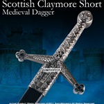 Scottish Claymore Short Medieval Dagger W/ Sheath