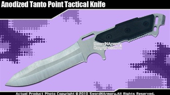 Fixed Blade Tanto Military Combat Tactical Knife Satin Finished