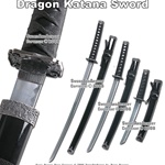Black Classic Japanese Samurai Katana Sword Set Sword