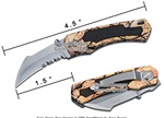Toucan Liner Lock Pocket Folder Knife With Serrated Blade