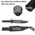 Fixed Blade Hunting Survival Knife Bowie With Leather Sheath