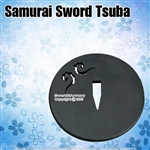 Fully Functional Iron Tsuba Hand Guard for Japanese Samurai Katana Sword
