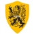 Medieval Crusader Knight Foam Shield Lion Coat Of Arms LARP Costume Velcro Strap