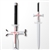 42" Heathcliff Red Cross Knights of Blood Wooden Fantasy Anime Sword Cosplay