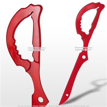 36" Red Kill La Kill Anime Wood Scisscor Ryuko Matoi Cosplay Video Game Replica