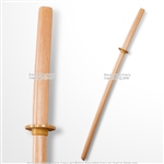 40" Wooden Practice Sword Bokken Bokuto Samurai Katana Size Natural Wood Color