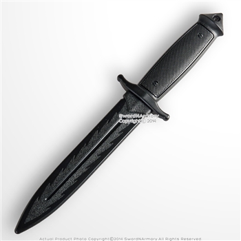 Polypropylene 11.75" Martial Arts Combat Tactical Training Knife Fixed Blade