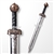 Polypropylene 33" Functional Roman Gladius Sparring Training Martial Arts Sword