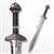 Functional Polypropylene Roman Gladius Medieval Arming Sword Sparring Training