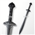 Functional Polypropylene Roman Gladius Medieval Arming Sword Sparring Training B