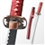 24" Wakizashi size Japanese Style Samurai Sword Short Katana Decoration Red Saya